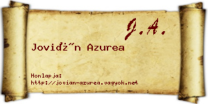 Jovián Azurea névjegykártya